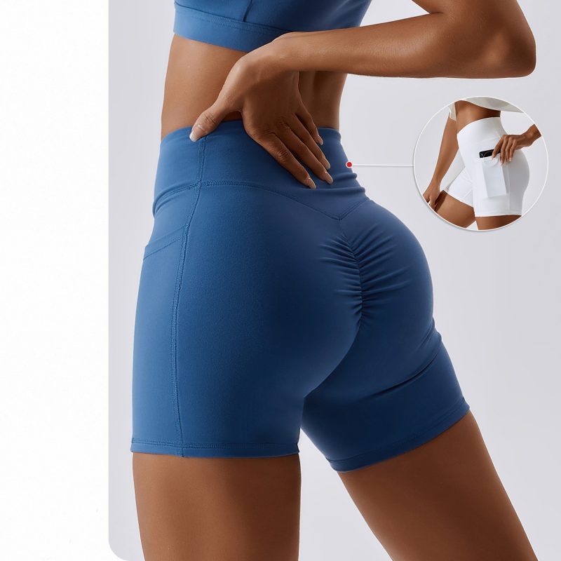 Cross Waist Running Fitness Shorts For Women - Image 5