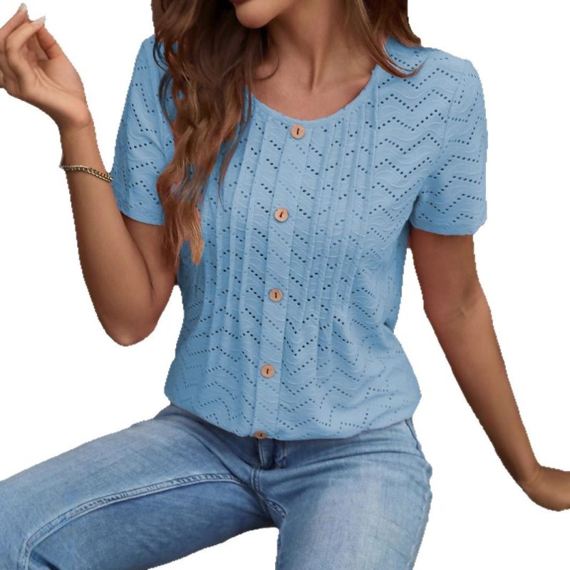 Casual Round Neck Shirts - Image 6