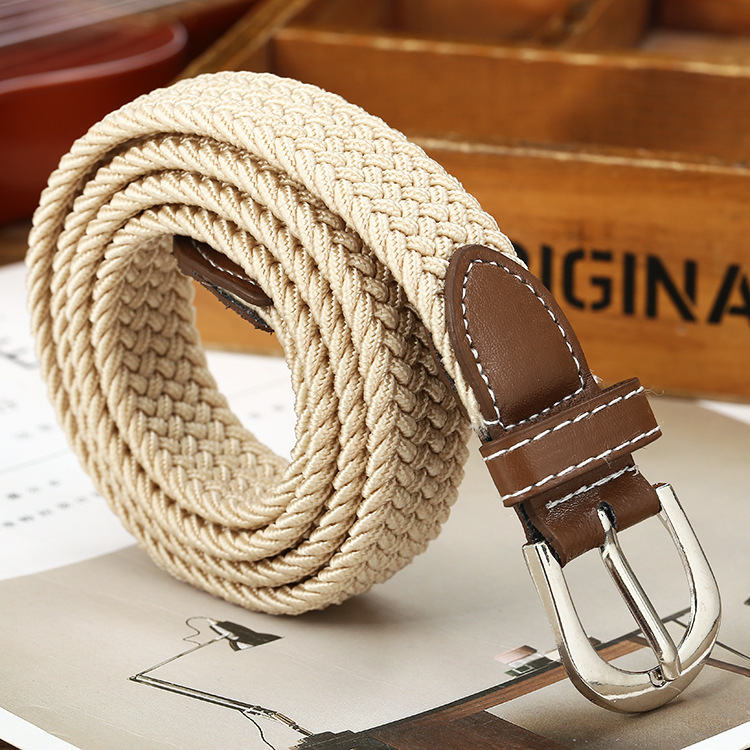 Solid Color Elastic Belt