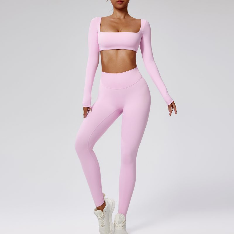 High-Waist Running Sports Clothing Set