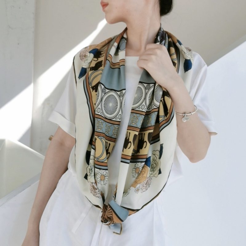 Silk Small Square Scarf