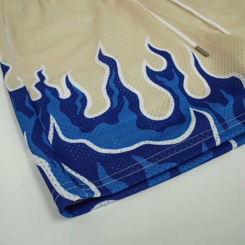 Drying Flame Print Shorts - Image 4