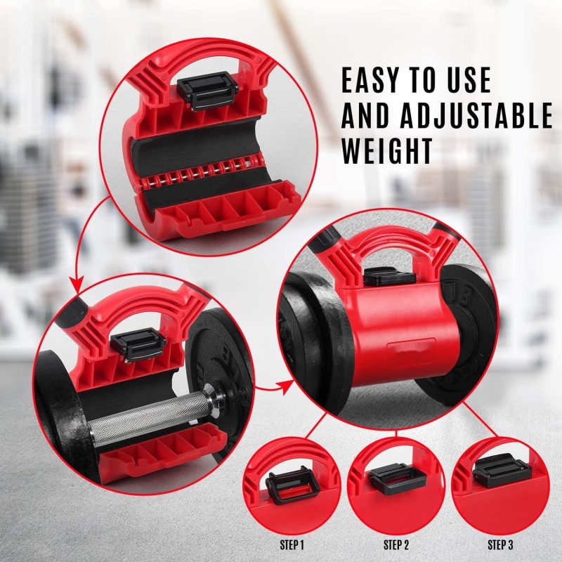 Portable Grip Simple Single Hole Dumbbell - Image 4