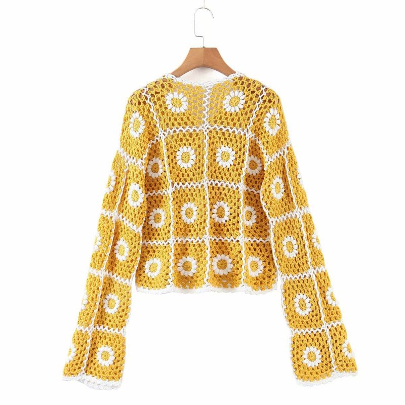 Sunflower Crochet Cardigan - Image 5
