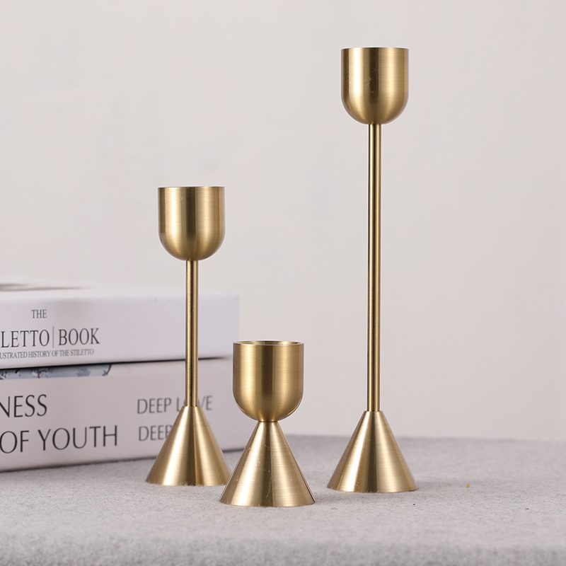 Aluminum Metal Copper Candle Holder