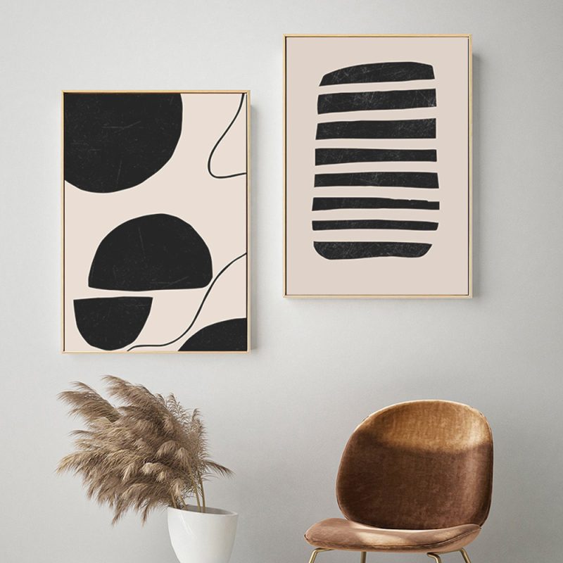 Geometric Shapes Wall Canvas Poster - Image 5
