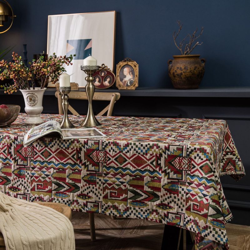 Colorful Jacquard Table Cloth - Image 4