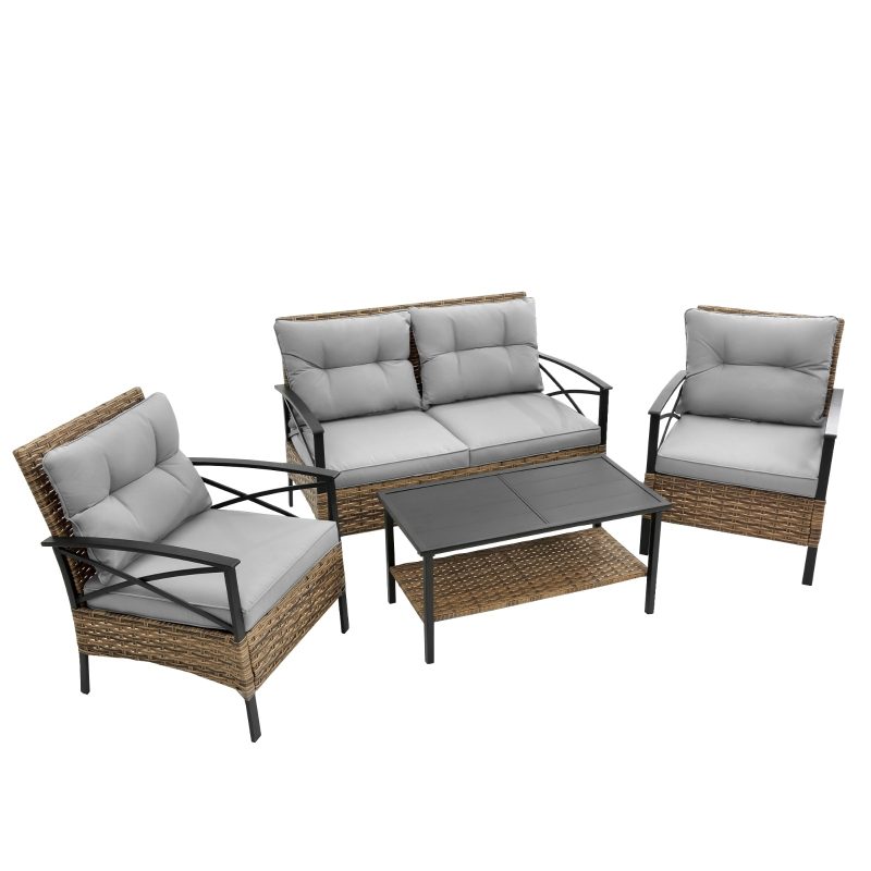 Outdoor 4Piece Sectional Sofa Set - Image 6