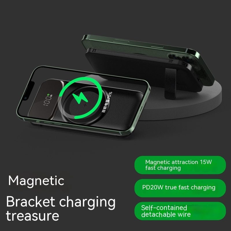 Wireless Magnetic Power Bank With Cable - Image 5