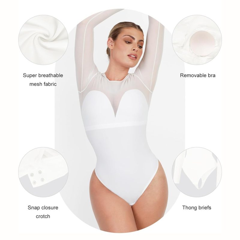 Mesh See-through Corset - Image 4