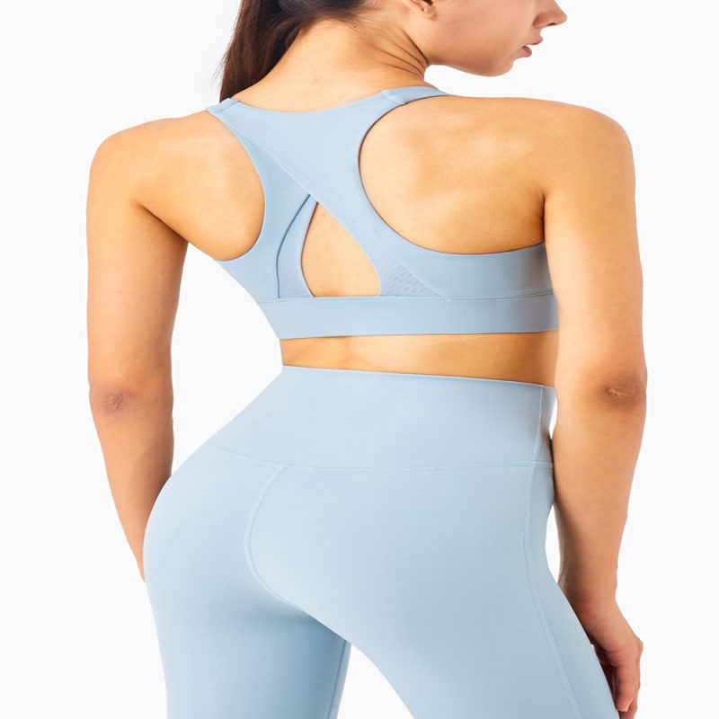 Women's Mesh Stitching Yoga Bra - Image 7