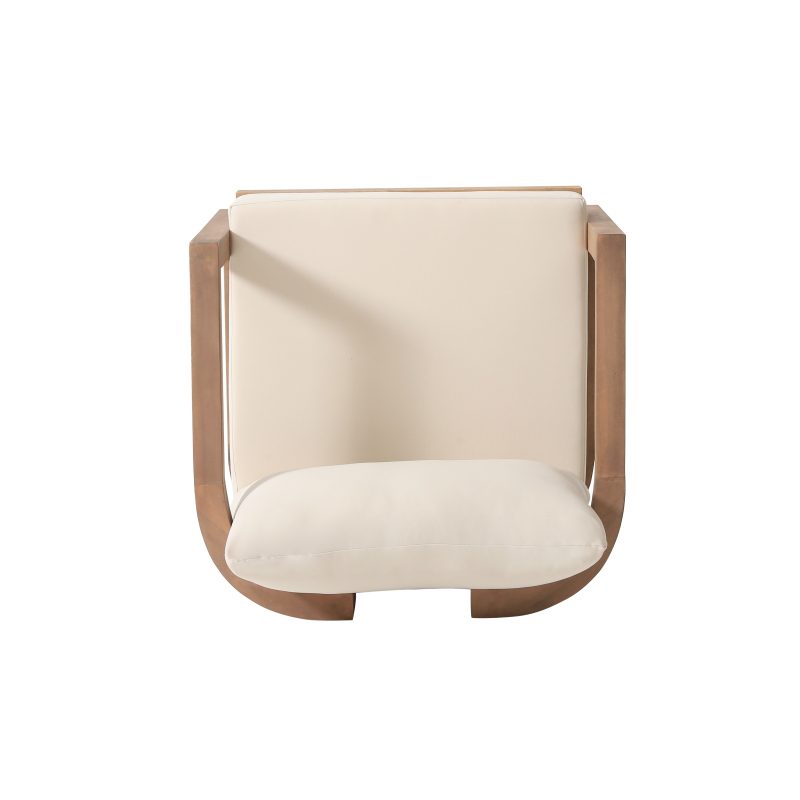 Outdoor Acacia Waterproof Thick Cushion Deep Chair - Image 9