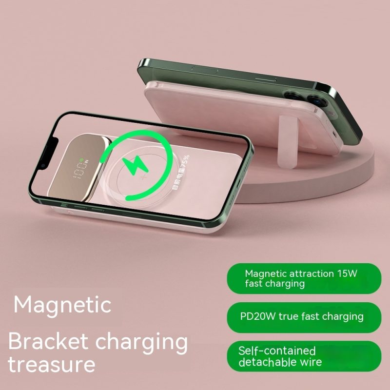 Wireless Magnetic Power Bank With Cable - Image 4