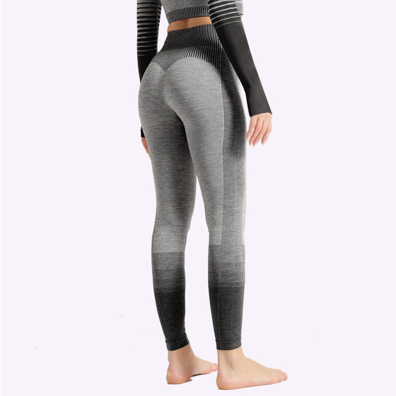 High Waist Knitted Workout Running Pants - Image 3