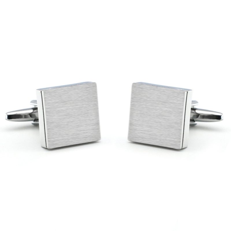 Brushed Metal Cufflinks