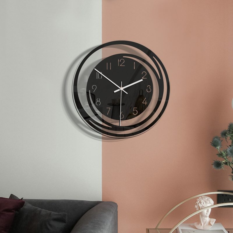 Minimalist Style Transparent Silent Clock