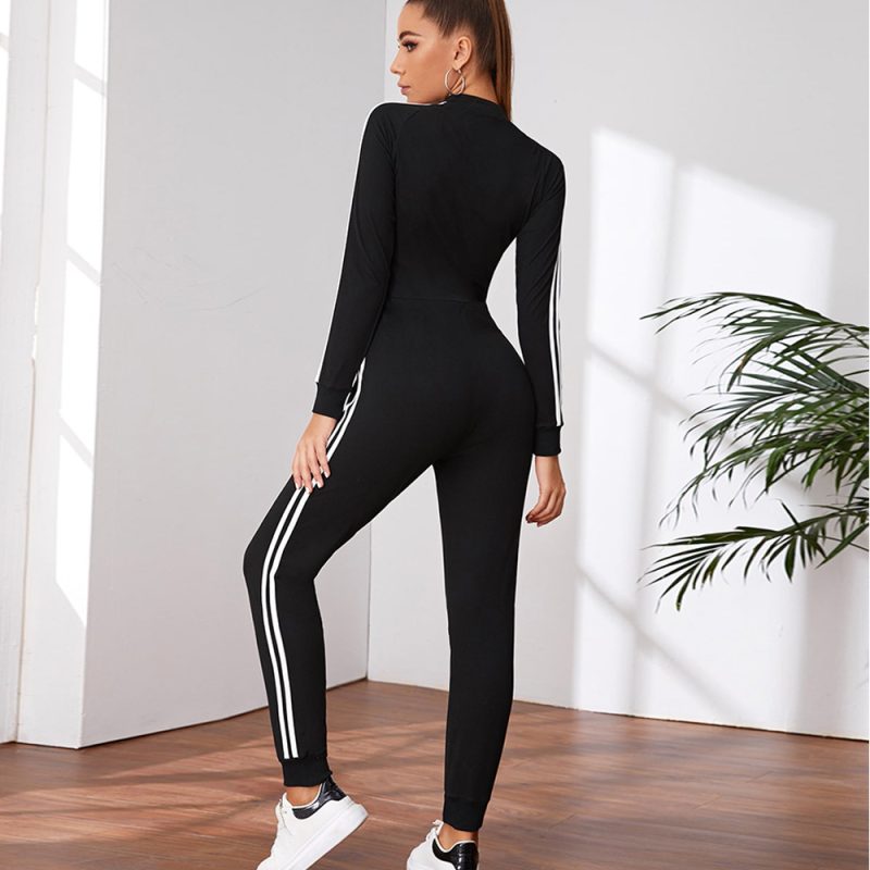 Women's Long-sleeved Zipper Fleece Jumpsuit - Image 2