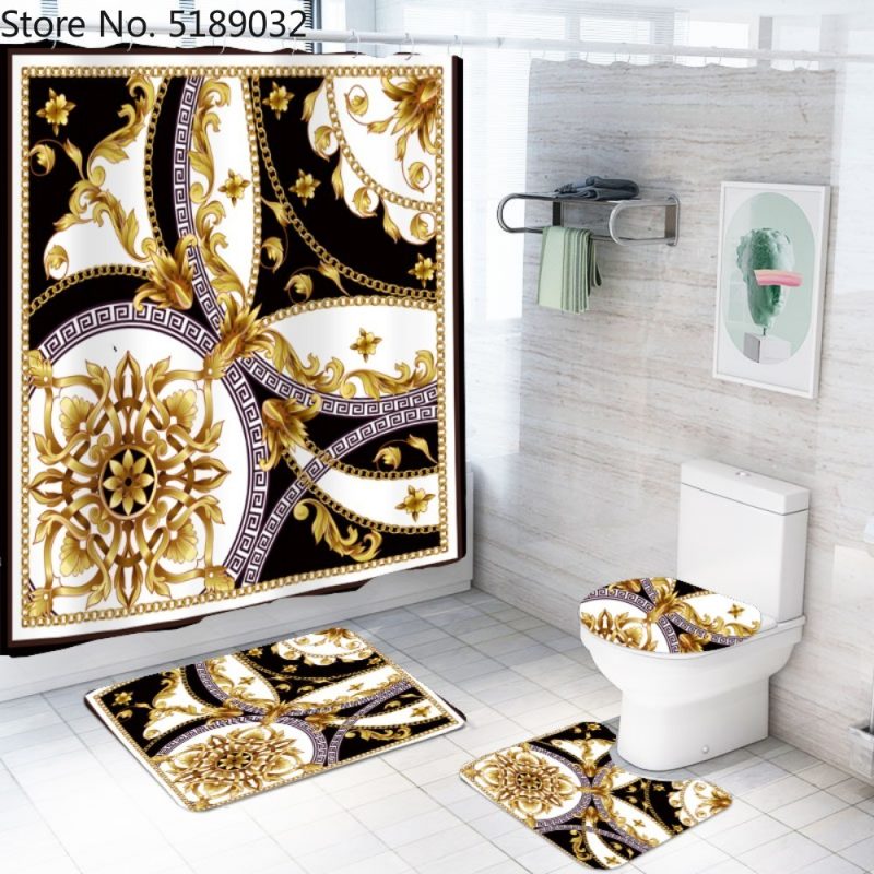 A Set Of 4 Hollow-Shaped Shower Curtains - Image 4