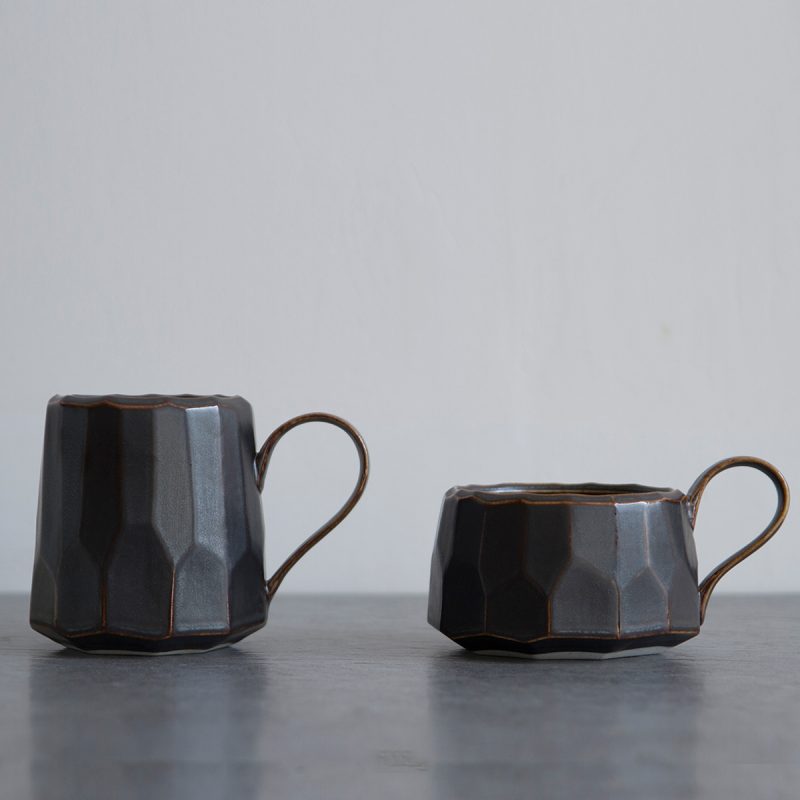 Irregular Black And White Shape Mug