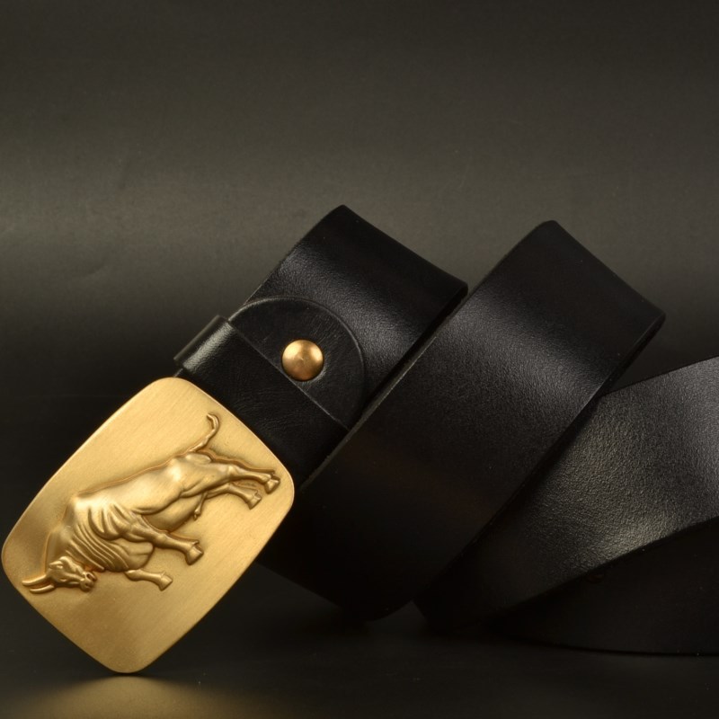 Pure Brass Smooth Buckle Belt