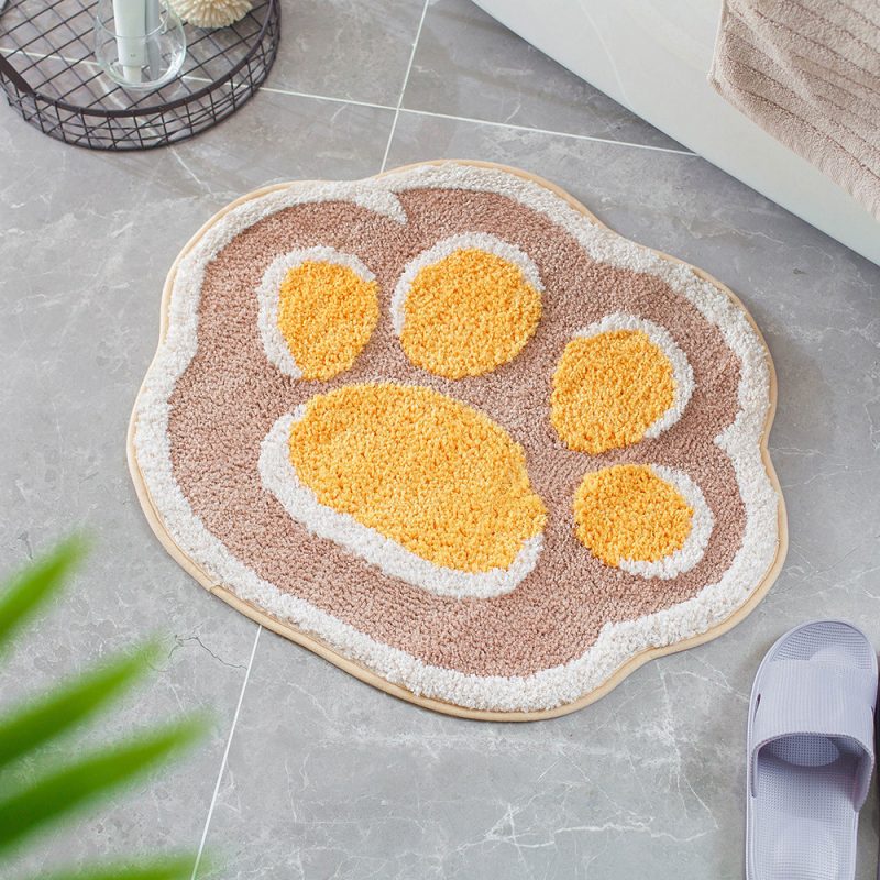 Anti-Slip Absorbent Paw Toilet Door Mat - Image 2