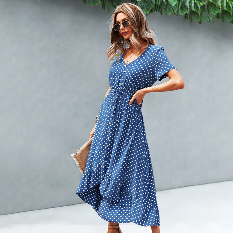 Resort Polka Dot Dress - Image 4
