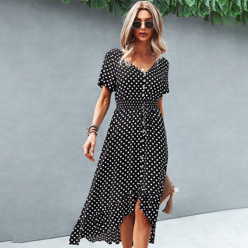 Resort Polka Dot Dress - Image 5