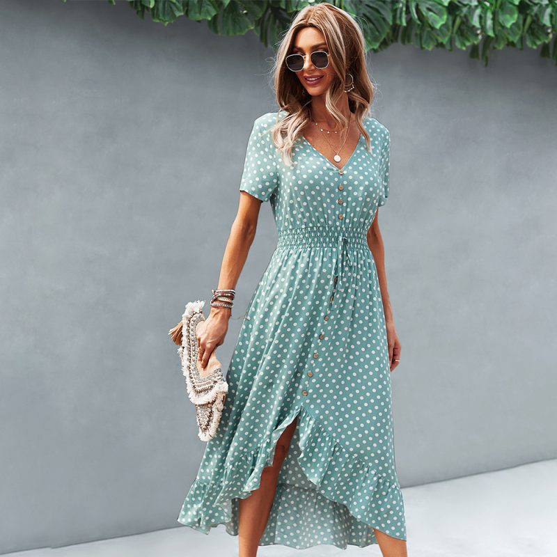 Resort Polka Dot Dress