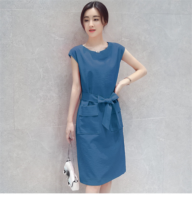 Petite Lace-up Student Dress
