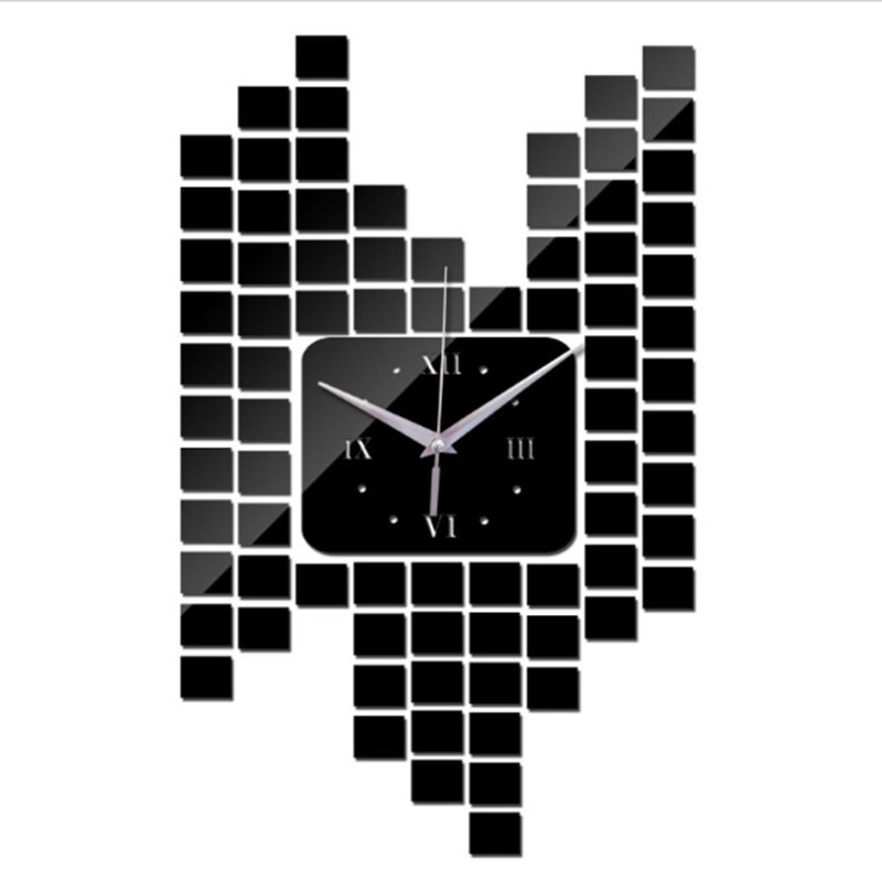 Mosaic Sticker Digital Wall Clock - Image 5