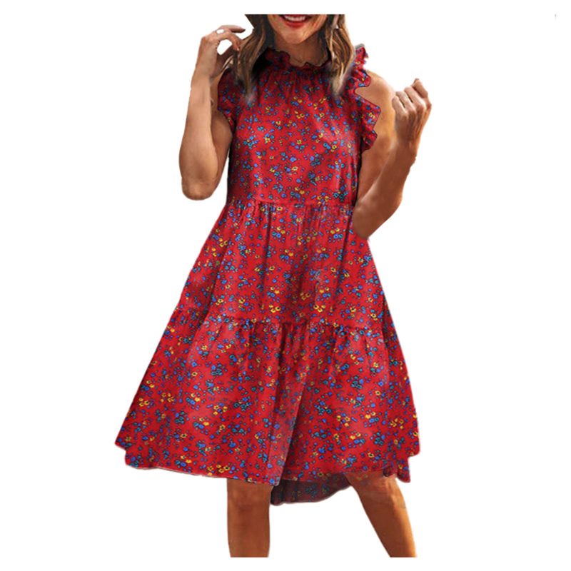 Sleeveless Lace Floral Mini Dress - Image 5