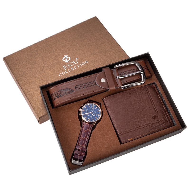 Creative Wallet Leather Belt Set