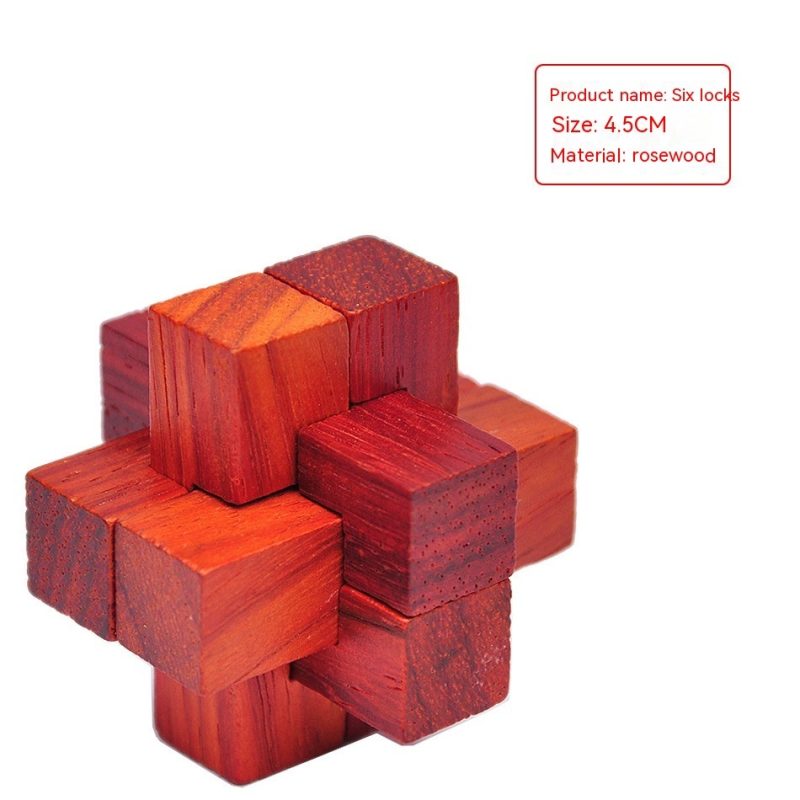 3-In-1 Vintage IQ Wooden Brain Teaser Toy - Image 2