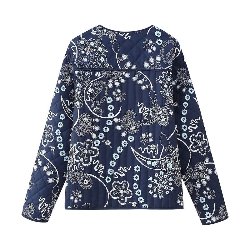Round Neck Cotton Coat - Image 9