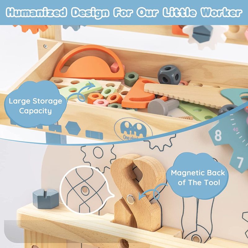 Toddlers Workbench Play Workshop Toy Sets - Image 3