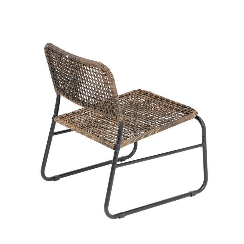 3 Piece Patio Modern Round Furniture Set - Image 3