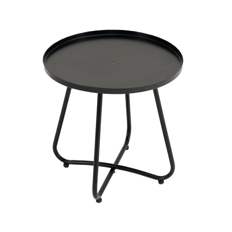 3 Piece Patio Modern Round Furniture Set - Image 10