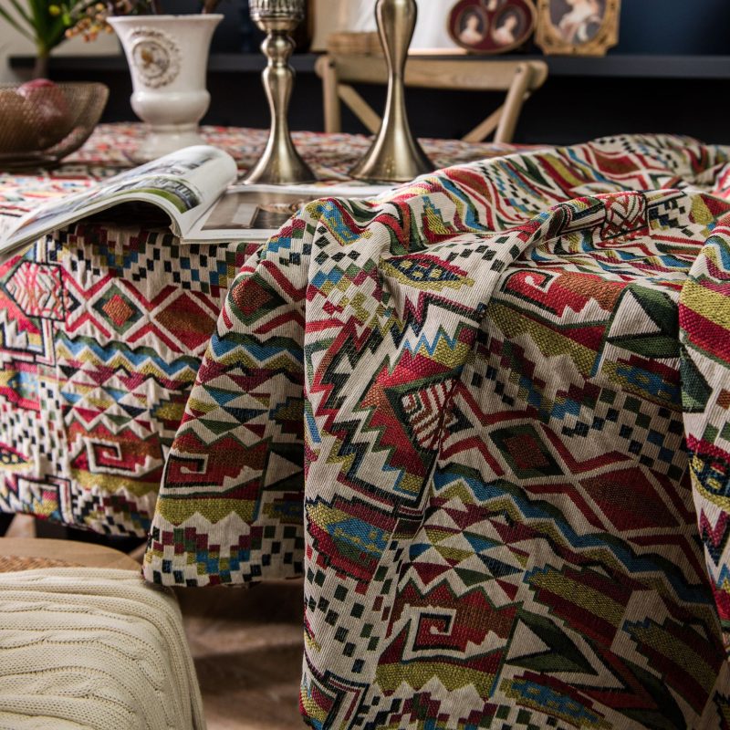 Colorful Jacquard Table Cloth - Image 6