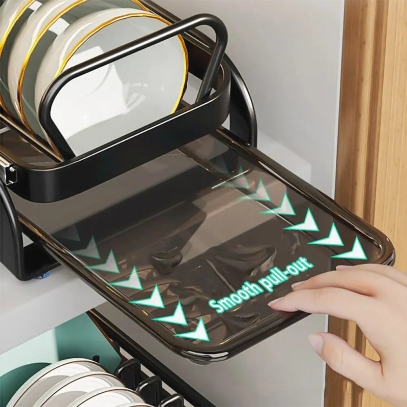Multi-functional Kitchen Storage Dish Draining Rack - Image 6