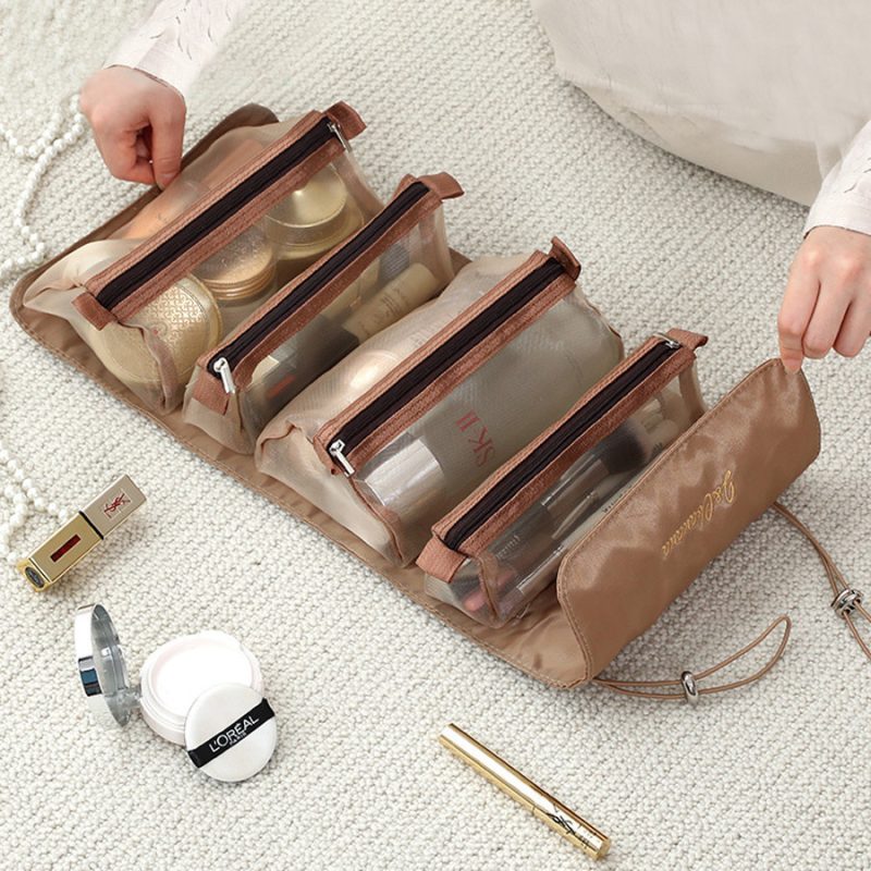 Large-capacity Mesh Folding Toiletry Bag - Image 2