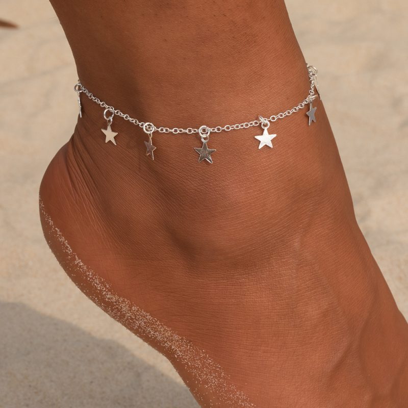 Electroplating Star Anklet