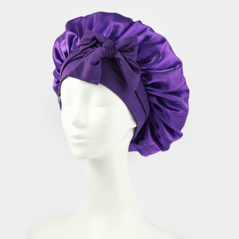 Double Layer Satin Silk Bonnet - Image 2