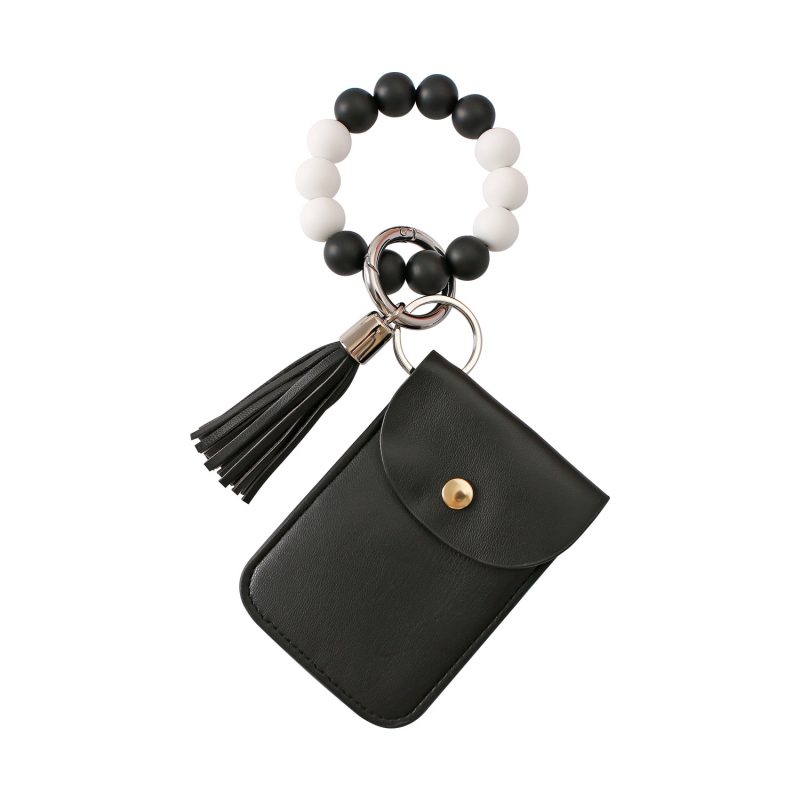 Silicone Bead Wrist Keychain Coin Purse - Image 2