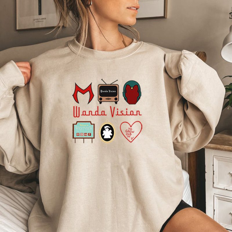 Retro TV-Inspired Print Sweatshirt - Image 2