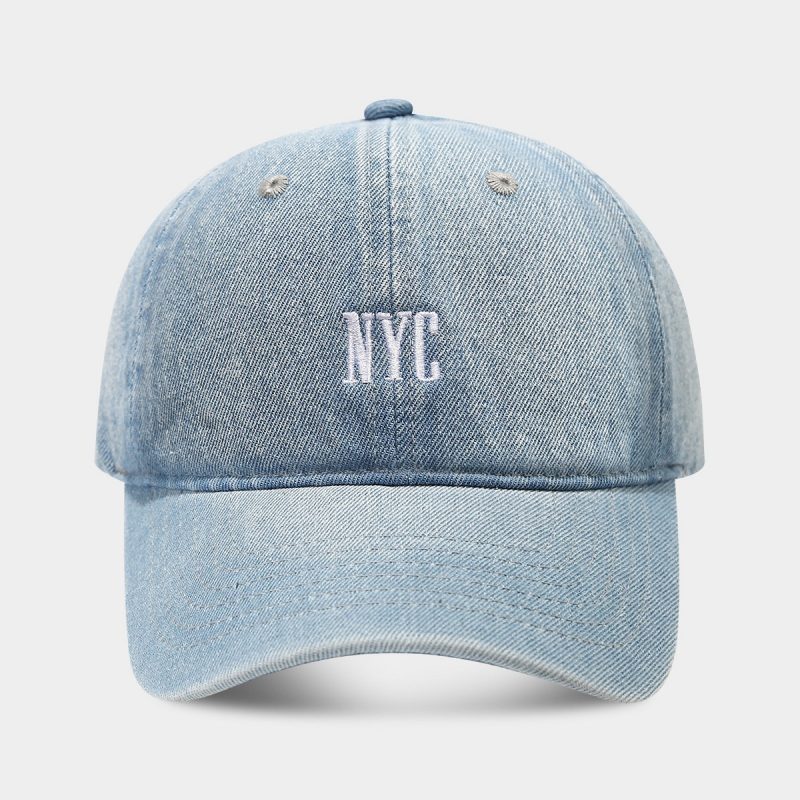 Retro Denim Alphabet Cap - Image 2