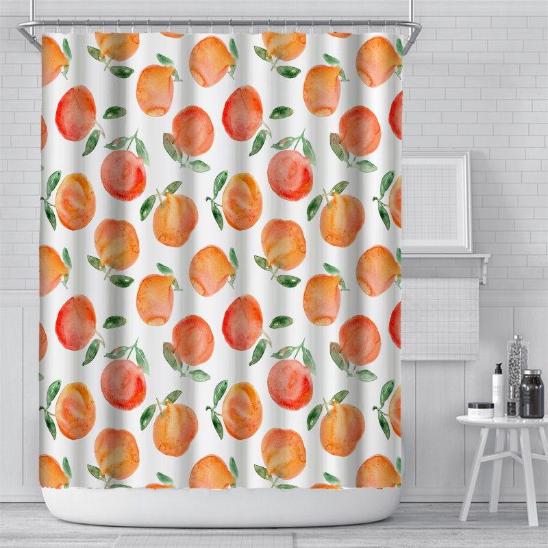 Waterproof And Mildew Digital Printing Bathroom Curtain - Image 4