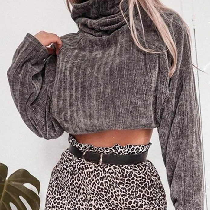 Turtleneck Knitted Top