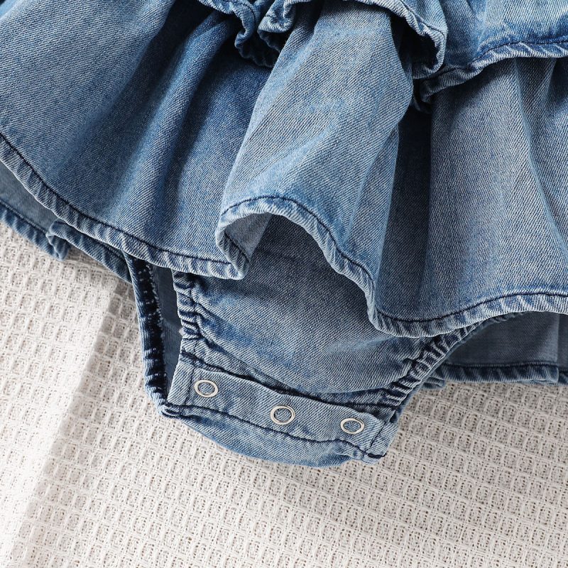 Baby Girl Denim Dress - Image 2