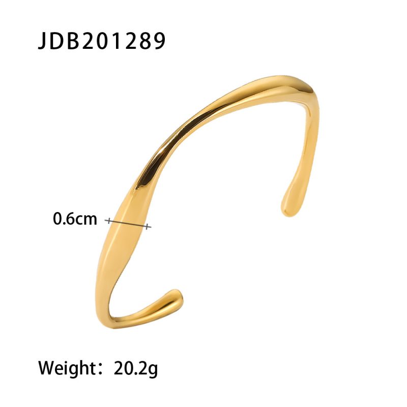 Stainless Steel Gold-plated Bracelets With Zirconia - Image 8