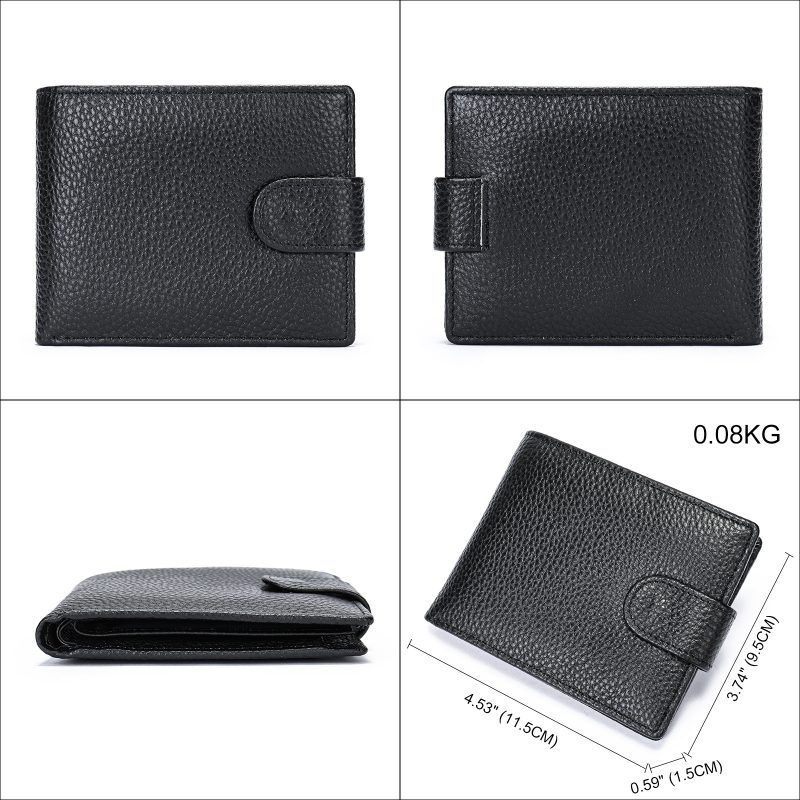 First Layer Cowhide Coin Purse Wallet - Image 4